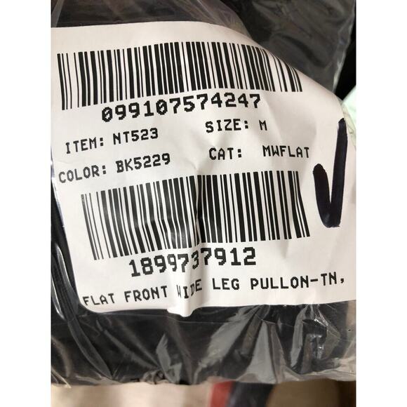 Madewell Pants Pull-On Straight Leg Drapey Twill Cotton True Black NWT Medium - Picture 8 of 9